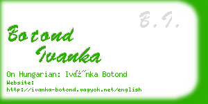 botond ivanka business card